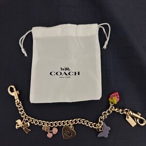 Coach Swagger Chain Gold with Charms